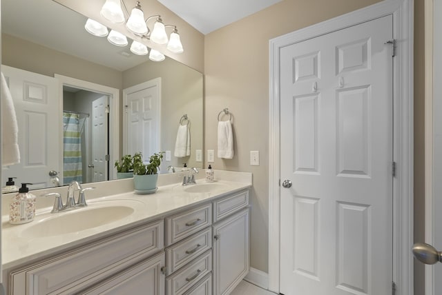 6740 Falls Ridge Ln, College Grove, TN 37046 - full bathroom featuring double vanity