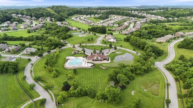 6740 Falls Ridge Ln, College Grove, TN 37046 - aerial view of property and surrounding area featuring nearby suburban area and a nearby body of water