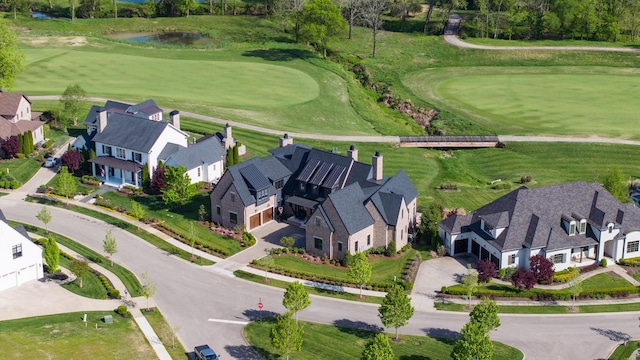 7212 Shagbark Ln, College Grove, TN 37046 - aerial perspective of suburban area featuring a nearby body of water and a golf course