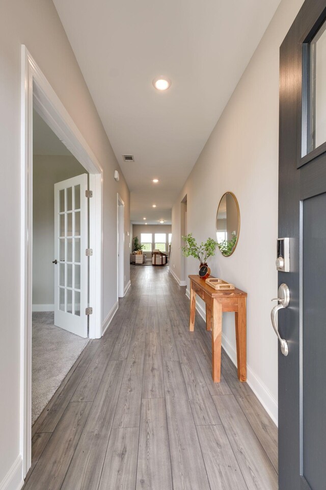1207 Bridgett Way, Mount Juliet, TN 37122 - corridor featuring wood finished floors, baseboards, and recessed lighting