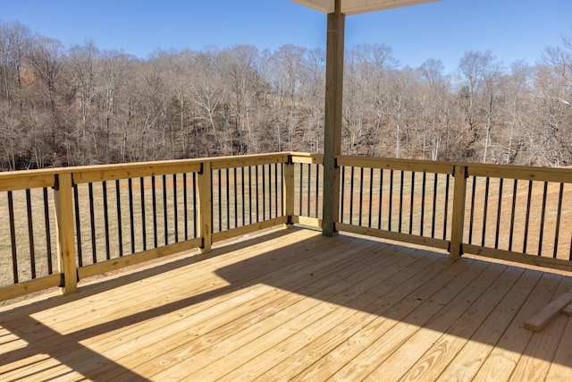 5590 Chambers Rd, Cumberland Furnace, TN 37051 - deck featuring a wooded view