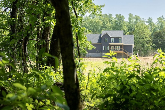 5580 Chambers Rd, Cumberland Furnace, TN 37051 - back of house with a wooden deck and a shingled roof