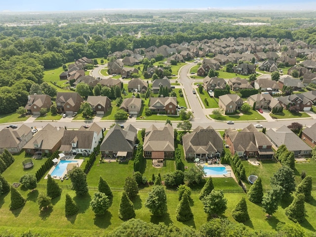 4181 Miles Johnson Pkwy, Spring Hill, TN 37174 - aerial view of residential area with a pool area
