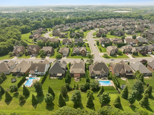 4181 Miles Johnson Pkwy, Spring Hill, TN 37174 - aerial view of residential area with a pool area