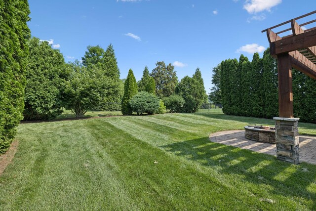 4181 Miles Johnson Pkwy, Spring Hill, TN 37174 - view of yard with an outdoor fire pit