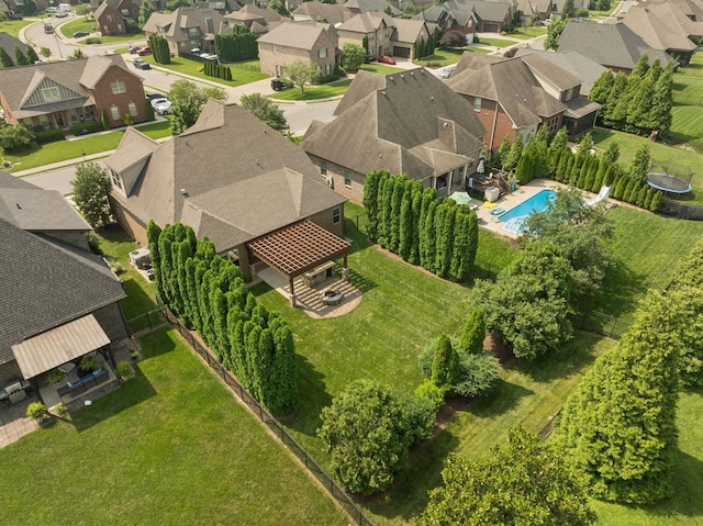 4181 Miles Johnson Pkwy, Spring Hill, TN 37174 - aerial perspective of suburban area with a pool area