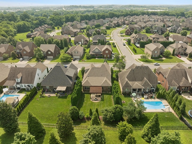 4181 Miles Johnson Pkwy, Spring Hill, TN 37174 - aerial view of residential area featuring a pool area