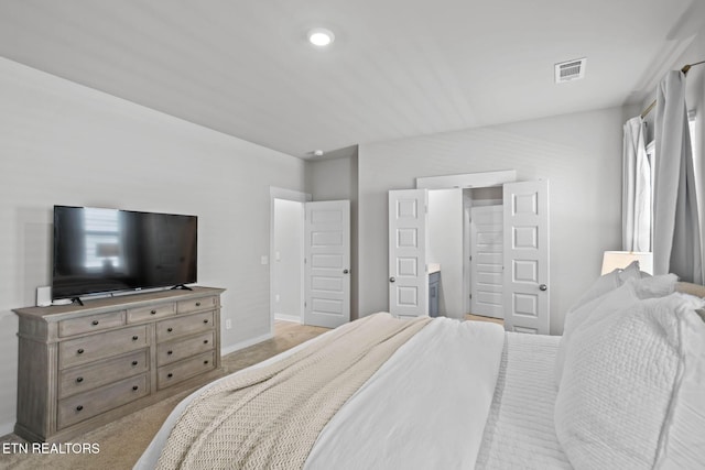 324 Gulfstream Dr, Gallatin, TN 37066 - bedroom featuring light carpet, baseboards, and recessed lighting