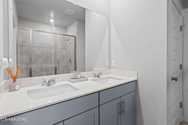 324 Gulfstream Dr, Gallatin, TN 37066 - bathroom featuring double vanity and a stall shower