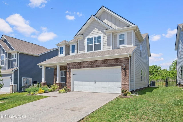 324 Gulfstream Dr, Gallatin, TN 37066 - craftsman-style house featuring driveway, brick siding, board and batten siding, and a garage