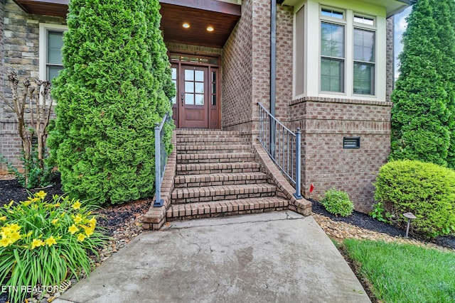 550 Stone Villa Ln, Knoxville, TN 37934 - view of exterior entry with brick siding