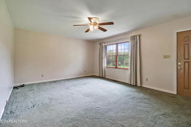 1396 N York Hwy Unit 1396, Jamestown, TN 38556 - carpeted spare room with a ceiling fan and baseboards