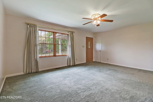 1396 N York Hwy Unit 1396, Jamestown, TN 38556 - carpeted empty room featuring ceiling fan and baseboards