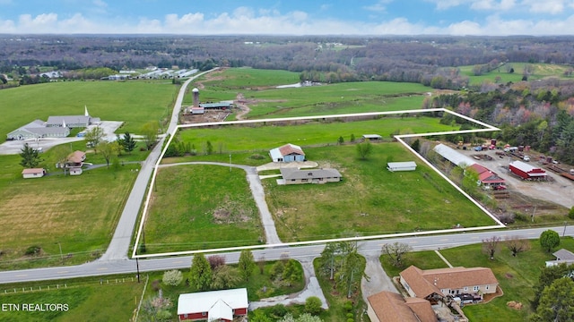 1128 Allardt Hwy, Jamestown, TN 38556 - overview of rural landscape featuring property boundaries highlighted