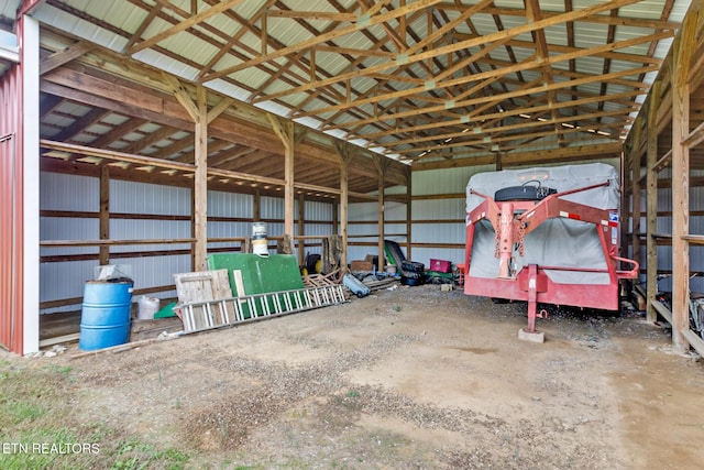 5424 Wilder Rd, Grimsley, TN 38565 - garage featuring metal wall