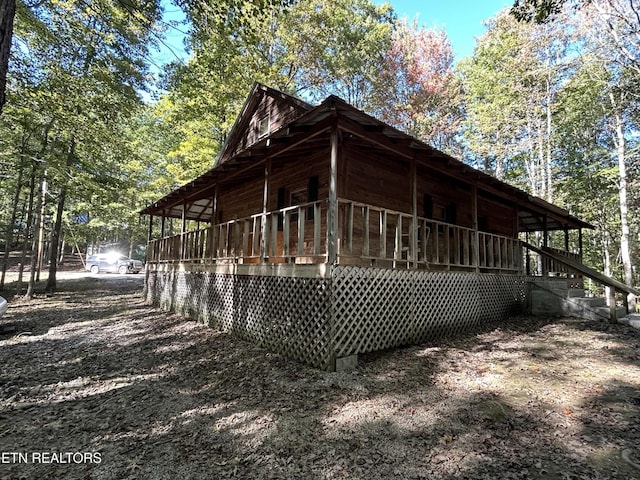 301 Joe Barnett Rd, Jamestown, TN 38556 - view of property exterior with covered porch