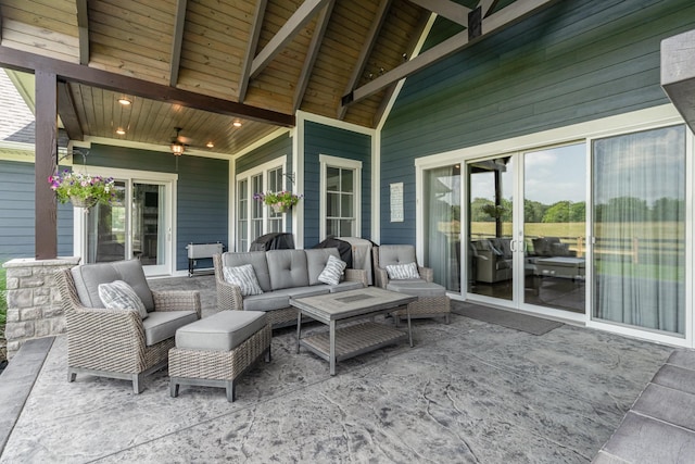 3013 Berry Patch Trl, Rockvale, TN 37153 - view of patio / terrace with an outdoor living space