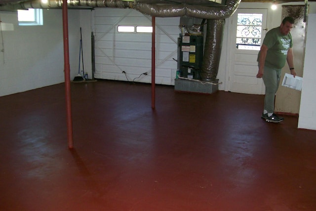 7985 Francis Ferry Rd, Rock Island, TN 38581 - basement featuring heating unit