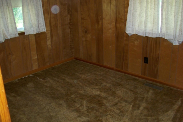 7985 Francis Ferry Rd, Rock Island, TN 38581 - empty room featuring carpet flooring and wooden walls