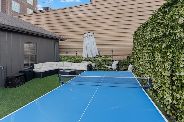 207 3rd Ave N Unit 602, Nashville, TN 37201 - view of tennis court featuring an outdoor hangout area