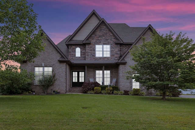 2122 Slater Dr, Murfreesboro, TN 37128 - view of front of home featuring a yard and brick siding