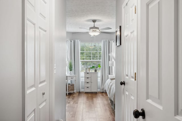 3207 Gardendale Dr, Franklin, TN 37064 - hall featuring wood-type flooring and a textured ceiling