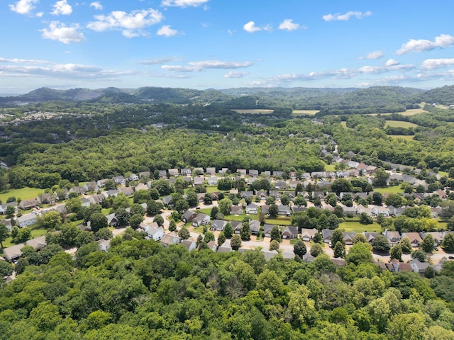 3207 Gardendale Dr, Franklin, TN 37064 - aerial view of a forest and a mountain backdrop
