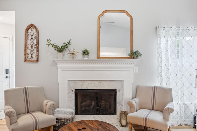 3207 Gardendale Dr, Franklin, TN 37064 - sitting room featuring a premium fireplace