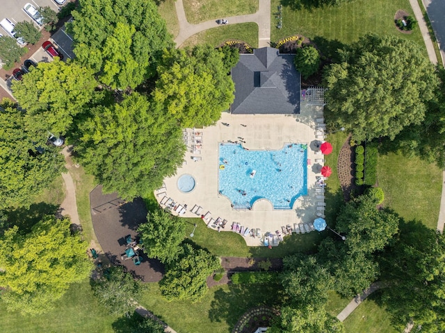 3207 Gardendale Dr, Franklin, TN 37064 - drone / aerial view of a pool