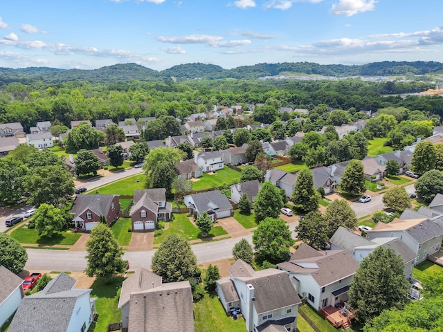 3207 Gardendale Dr, Franklin, TN 37064 - aerial perspective of suburban area featuring a heavily wooded area