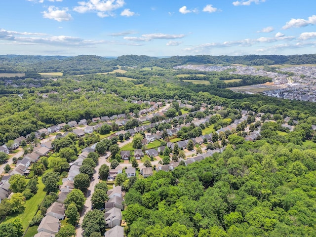 3207 Gardendale Dr, Franklin, TN 37064 - aerial view of residential area with a forest