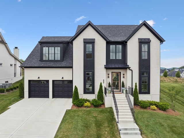 2764 Otterham Dr, Thompsons Station, TN 37179 - modern farmhouse style home featuring driveway and a front yard