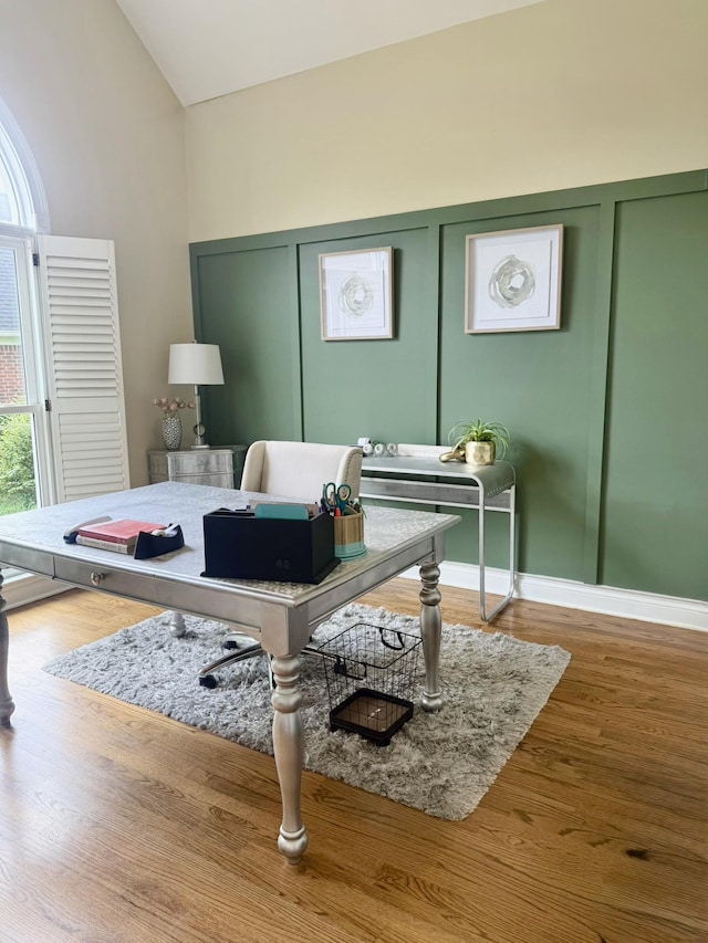 2815 Anglo Ct, Murfreesboro, TN 37129 - office with high vaulted ceiling and wood finished floors