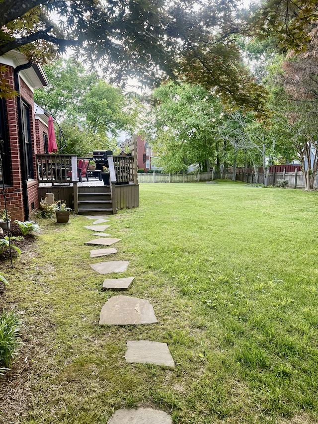 2815 Anglo Ct, Murfreesboro, TN 37129 - view of yard with a deck