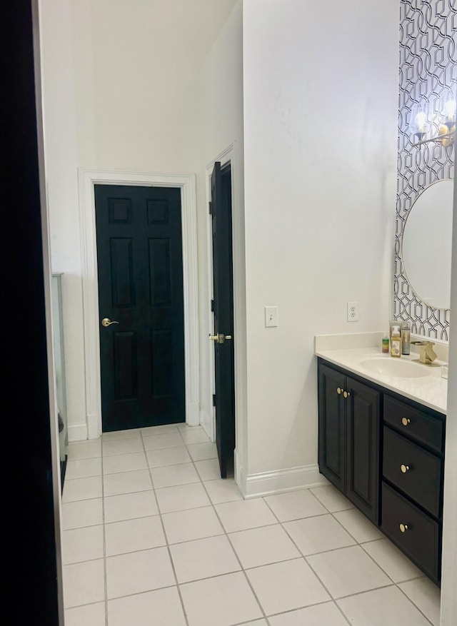 2815 Anglo Ct, Murfreesboro, TN 37129 - bathroom with tile patterned floors, vanity, and baseboards