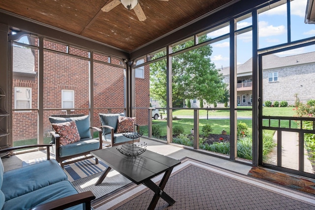 1638 Kelvington Blvd, Gallatin, TN 37066 - sunroom / solarium with ceiling fan and an outdoor living space