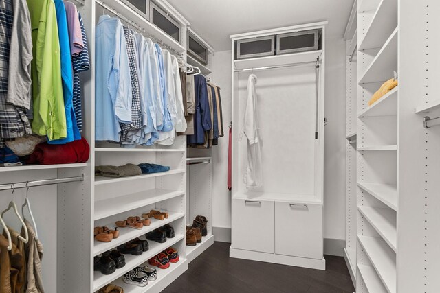 900 20th Ave S Unit 715, Nashville, TN 37212 - spacious closet with dark wood-style floors