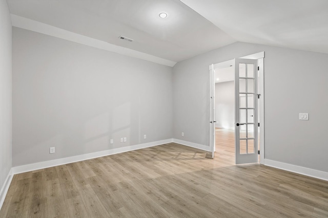 2736 Hartsville Pike, Castalian Springs, TN 37031 - additional living space featuring light wood-style floors, french doors, baseboards, and lofted ceiling
