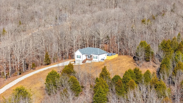 2800 N Hurricane Creek Rd, Mc Ewen, TN 37101 - aerial view of property and surrounding area featuring a forest