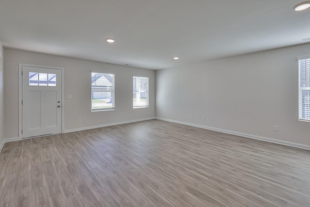 515 Cedar Brook Dr, White House, TN 37188 - foyer entrance with light wood finished floors, plenty of natural light, and recessed lighting