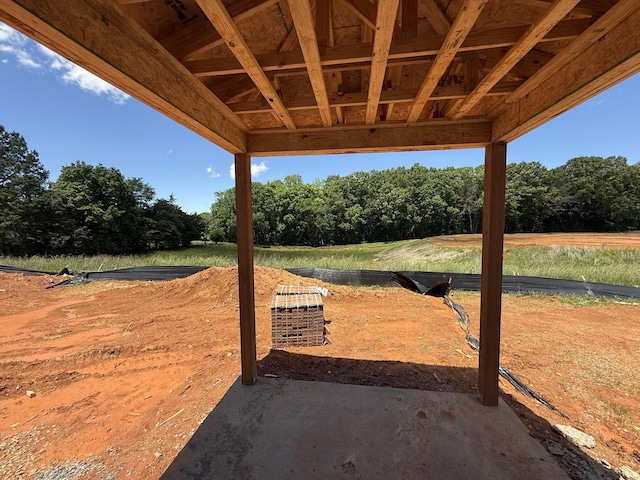 515 Cedar Brook Dr, White House, TN 37188 - view of patio / terrace with view of wooded area