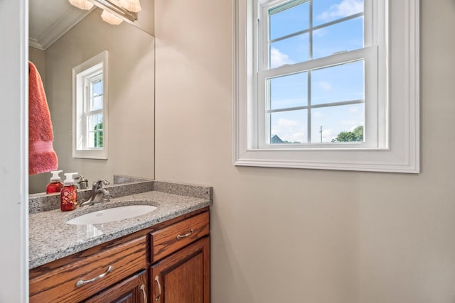 500 Old Pencil Mill Rd, Chapel Hill, TN 37034 - bathroom featuring vanity and ornamental molding