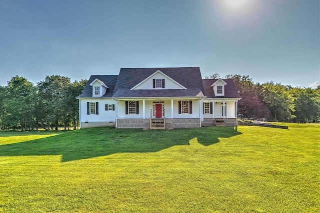 500 Old Pencil Mill Rd, Chapel Hill, TN 37034 - view of front of house featuring crawl space, covered porch, and a front yard