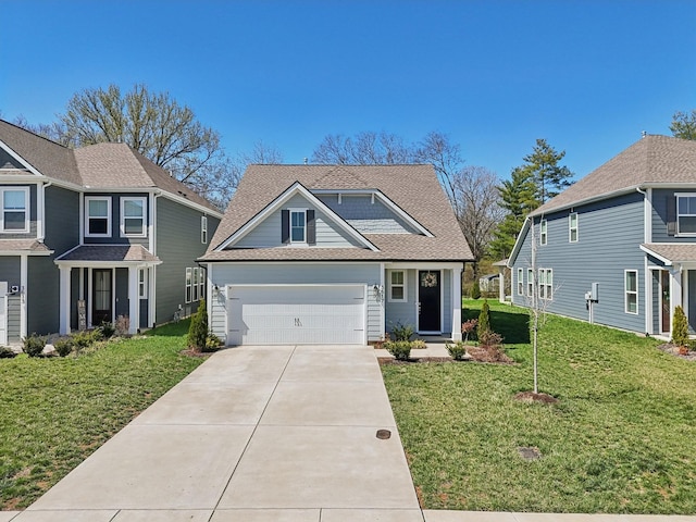 3617 Anthony Ave, Murfreesboro, TN 37129 - traditional-style home with a front lawn, an attached garage, driveway, and a shingled roof