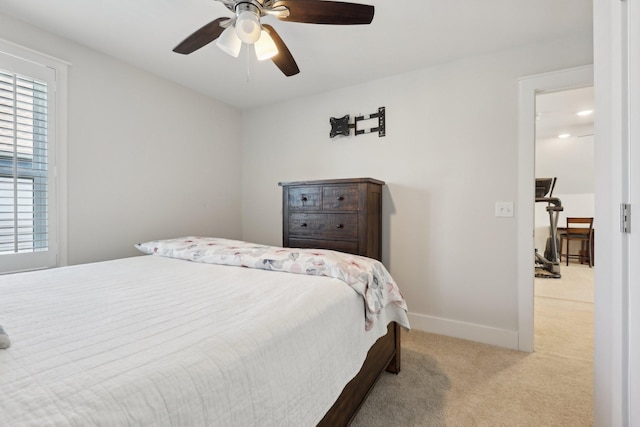 3617 Anthony Ave, Murfreesboro, TN 37129 - carpeted bedroom featuring baseboards and a ceiling fan
