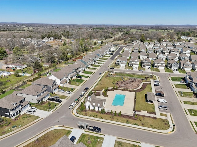 3617 Anthony Ave, Murfreesboro, TN 37129 - aerial view of property and surrounding area featuring a pool and nearby suburban area