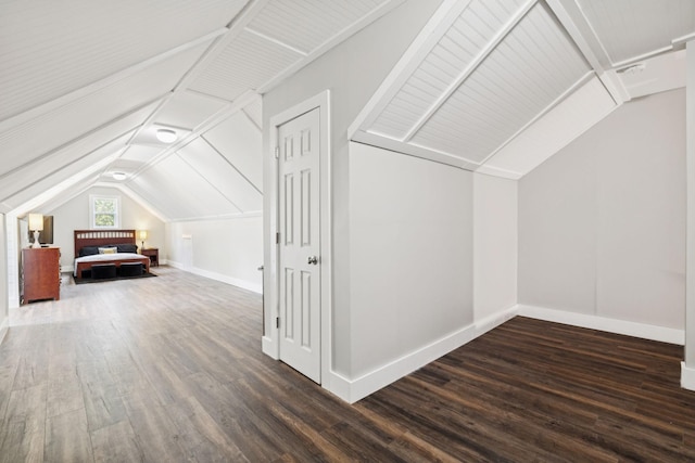 121 Regency Ln, Dickson, TN 37055 - additional living space featuring lofted ceiling, wood finished floors, and baseboards