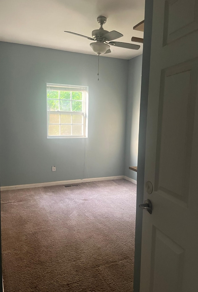 5550 Old Hickory Blvd, Hermitage, TN 37076 - carpeted spare room featuring a ceiling fan and baseboards