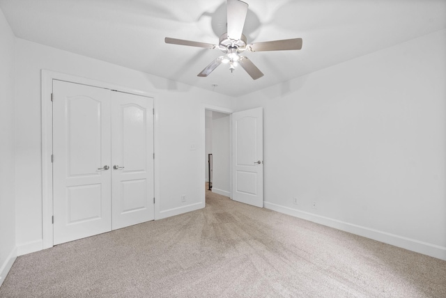 3692 Prestwicke Pl, Adams, TN 37010 - unfurnished bedroom featuring carpet floors, a closet, and ceiling fan