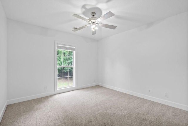 3692 Prestwicke Pl, Adams, TN 37010 - carpeted spare room featuring baseboards and a ceiling fan